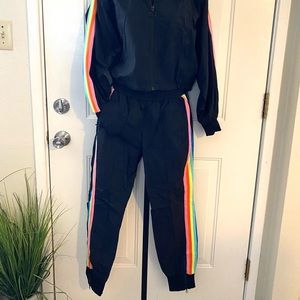 Fabletics rainbow tracksuit